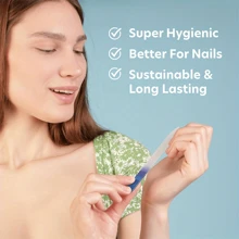 Doppelseitige Nagelfeile & Nagelpflege Set, geeignet für natürliche Nägel, professionelle Nagelpolitur mit Schutzhülle, perfektes Weihnachtsgeschenk für Frauen, Nagel- & Fußpflege Maniküre Werkzeug für Zuhause