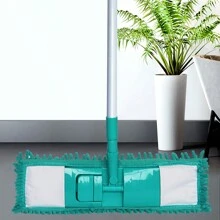 Mopa microfibra lavable con 3 recambios para limpieza profunda Trapeador de microfibra con mango de hierro ajustable Mopa de microfibra absorbente con cabezal giratorio  Mopa de microfibra de alta calidad en oferta 42*12*120cm - Azul - Ver 3