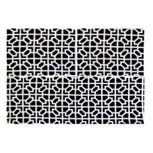 3 Piece Gold Kitchen Mat Set Kit 2 Refrigerator Mats + Non-Slip Sink Mat - Đen và trắng - Xem 8