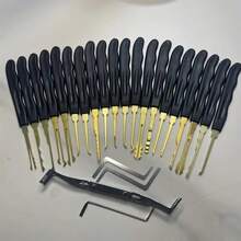 24 Pieces Precision Hook & Pick Set, Portable Stainless Steel Repair Tools, Lock Repair & Pick Kits, Locksmith Tools For Home Use, Tools For Men - 24pcs - View 2
