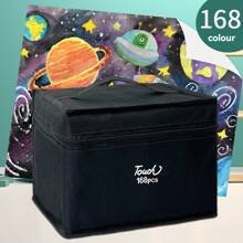 مجموعة وسامة 168 قطعة، قلم تلوين مائي للطلاب، أقلام زيتية مزدوجة الطرف لطلاب الفن، فرش لوحة الرسم للطلاب، 12/24/30/36/48/60/80/120/168 الألوان - متعدد الألوان - مشاهدة 13