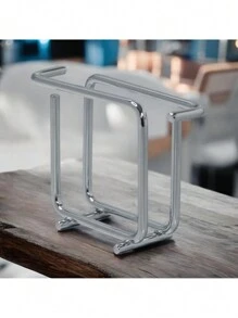 Magazine Mega Chromed Carbon Steel Napkin Holder - Bạc - Xem 5
