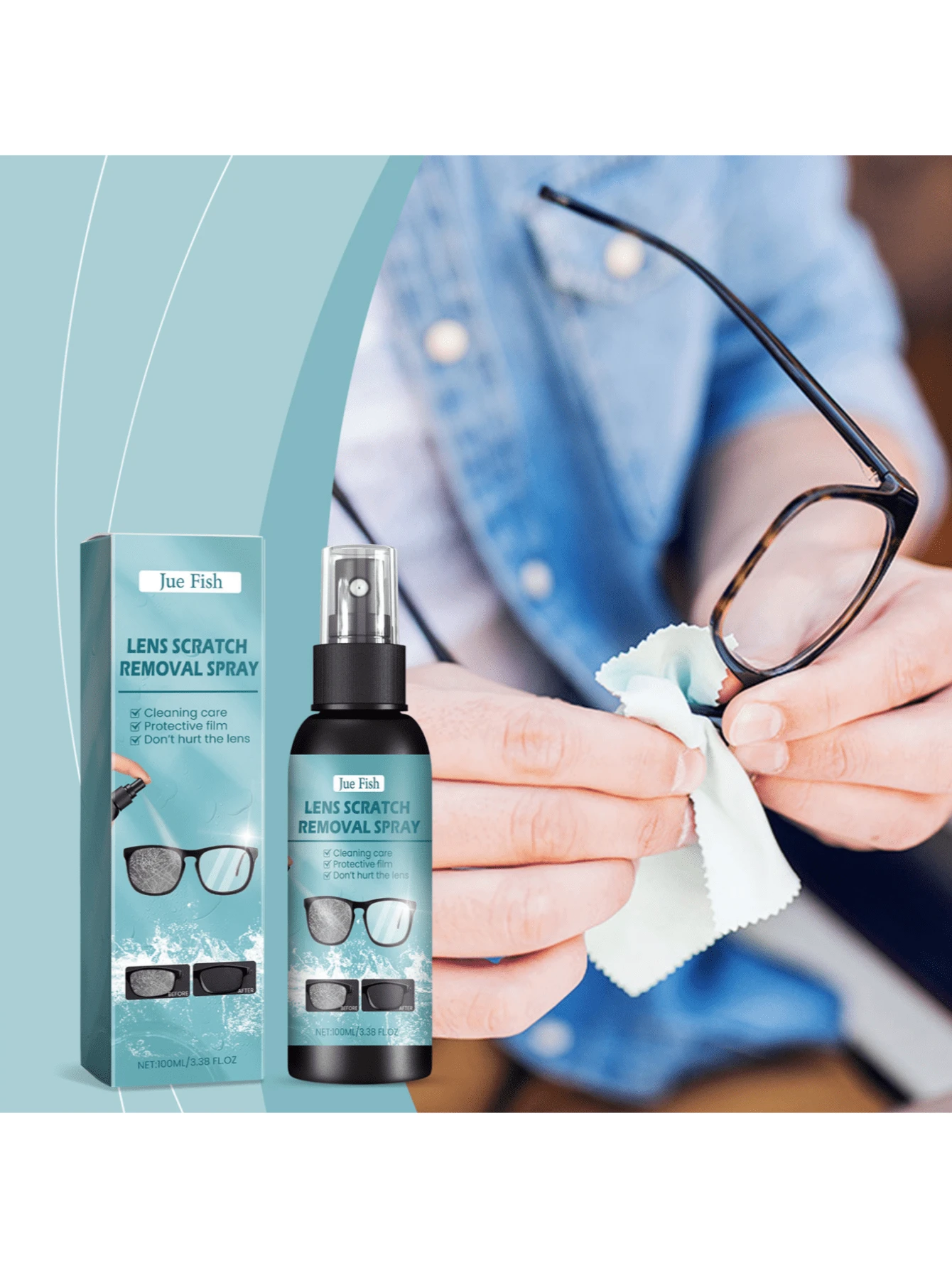 Lens Scratch Remover Repair Abrasion Scratches, Refurbished Spectacle