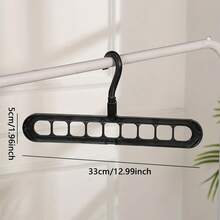 1 个可旋转 9 孔魔术衣架：可折叠、两用、多功能衣架，适合家庭使用 - 节省空间 - 彩色 - 查看 6