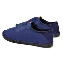 Women's Espadrilles Sneakers Lace-Up Canvas Flats Everyday - 藏蓝色 - 查看 3