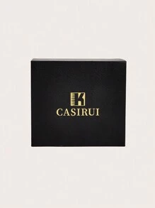 1pc Automatic Mechanical Business Casual Watch With Hollow Dial, AP Style, Comes With Exquisite Leather Box, Father's Day Gift - Gold - View 9