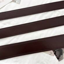 1 Stück braun PU Leder Vintage Stil breite Schnalle Gürtel für Frauen, verstellbare Länge 103-108cm Sommer, Schule, Herbst, Halloween - Braun - Übersicht 10