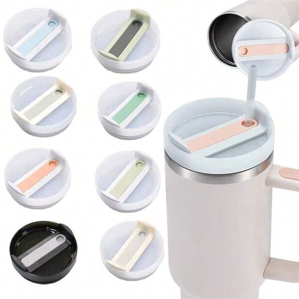 1pc 40Oz Sealing Bottle Cover Splash Spill Proof Plain Plastic Replacement Lids For H2.0 40oz Tumber Cup Multicolor Themos Cup