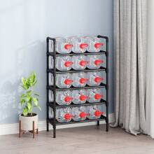 8 ripiani portascarpe, scaffale di stoccaggio in tubi metallici, portascarpe multifunzionale, facile da montare, porta scarpe per corridoio, camera da letto, ingresso, soggiorno, forniture per l'organizzazione e lo stoccaggio domestico, organizer per scarpe in tessuto, requisiti per la casa accogliente