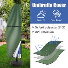 Parasol Cover Waterproof Cantilever Parasol Cover 3m Banana Parasol Cover Cantilever Windproof Garden Parasol Cover Large (265cmX40cmX70cmX50cm) (205cmX25cmX57cmX48cm) - Green - View 5