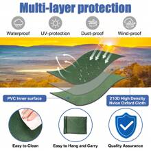 Parasol Cover Waterproof Cantilever Parasol Cover 3m Banana Parasol Cover Cantilever Windproof Garden Parasol Cover Large (265cmX40cmX70cmX50cm) (205cmX25cmX57cmX48cm) - Green - View 6
