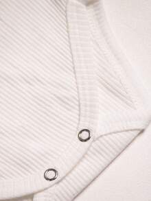 Ame Kids Short Ribbed Strappy Bodysuit Set For Girls - Màu xanh lam - Xem 7