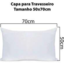 White Waterproof Pillow Cover 50cm X 70cm With Zipper And Hypoallergenic - trắng - Xem 4