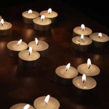 Velas de té blancas - Elegantes y relajantes velas de té sin aroma - Velas para el hogar, viajes, eventos, relajación y uso en emergencias - Blanco - Ver 2