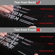 Pegatinas para motocicletas, letras japonesas creativas, reflectantes, impermeables, pegatinas decorativas para coche, moto, accesorios para carrocería de automóvil - 20x4,3 cm/7,87x1,69 pulgadas - Ver 11