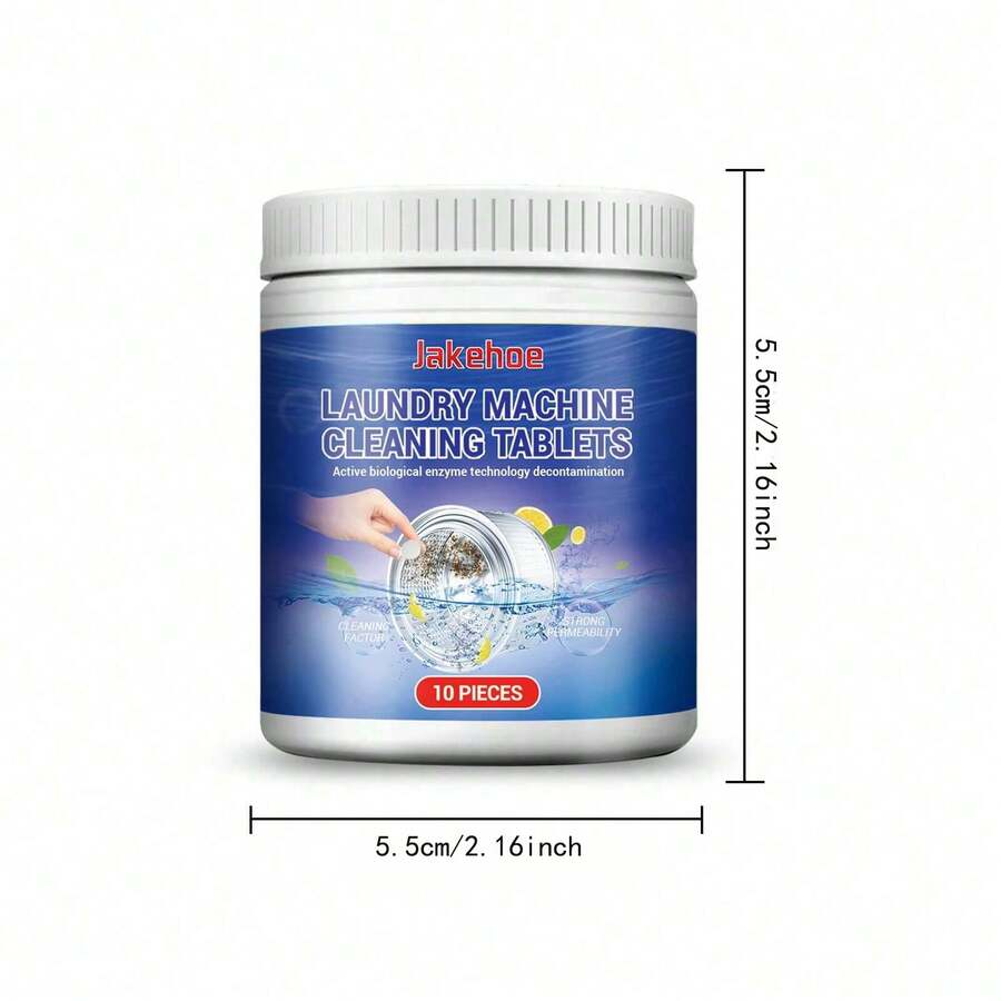 1 Box Washing Machine Cleaner Effervescent Tablets, Remove Dirt & Odor