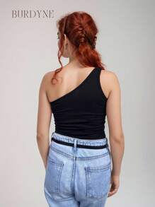 Kit 2 Basic Ribbed Mule Manca Tank Top Women's Gringa Blouse Zero Sleeve Sleeveless Summer - 黑色/關閉 - 查看 5