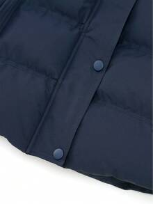 女士厚夹克，冬季新款时尚可拆卸连帽仿毛领保暖棉服外套