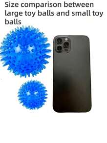 1pc Squeaky Dog Toy Balls (6 Colors) Puppy Chew Toys For Teething, Medium, Large & Small Dogs, Aggressive Chewers