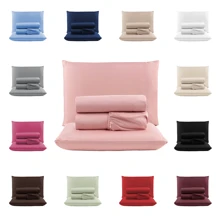 Queen Size 4-Piece Sheet Set In 400 Thread Count Micropercale - Màu hồng gỉ - Xem 2