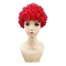 1 pieza Peluca de cabello explosivo y colorido, tocado con estilo de pelo de payaso para Halloween, accesorio de disfraz para fiesta de disfraces, sombrero de pelo rizado y esponjoso, adecuado para eventos escolares, reuniones con amigos, festivales, artículos de fiesta divertidos, accesorio para fotografía