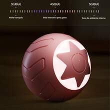 Automatic Electric Cat Toy Ball - USB Rotating And Recharging, Interesting Interactive Toys For Kitten And Dog - Hồng - Xem 5