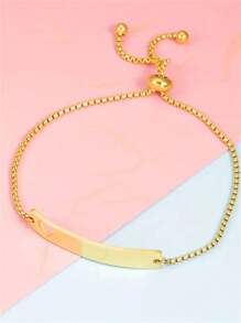 Pulseira de aço de titânio com coração vazado personalizado 3 peças, nome gravado e pulseira de corrente de número, presente de aniversário para amigos