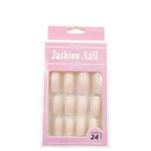 Card With 96 Assorted False Nails Versatility For All Looks And Occasions - Xanh và trắng - Xem 1