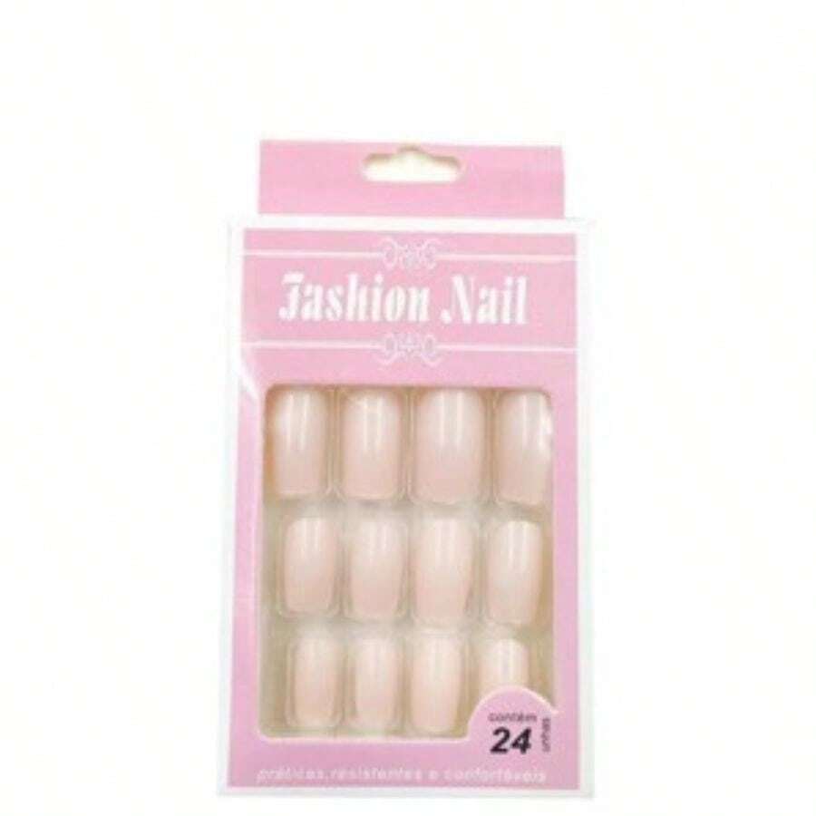 Card With 96 Assorted False Nails Versatility For All Looks And Occasions - Xanh và trắng - Xem 1