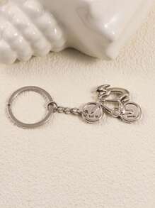 Individualisierter Fahrrad Schlüsselanhänger, kreativer dynamischer Fahrrad gravierter Schlüsselanhänger, geeignet für Outdoor Mountainbiken, individualisierbar mit Name, Spruch, Ort, Datum, ideales Geschenk für Geburtstag, Familientreffen, Valentinstag, Eltern-Kind, Paar, Jahrestag, für Mutter, Vater, Freund, Freundin