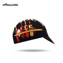 Gorra de ciclismo personalizada con líneas de graffiti, almohadilla para casco de ciclismo adecuada para deportes al aire libre - Pintada - Ver 4