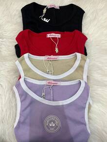 Ribana Crop Top Without Pads - 白色 - 查看 3