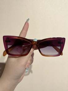 1 chiếc kính mát mắt mèo tam giác cổ điển mới 2024 dành cho nữ, kính mát thời trang cá nhân hợp thời trang gọng nhỏ chống tia UV cao cấp, tôn dáng, phù hợp cho hàng ngày, du lịch, nghỉ dưỡng. Phụ kiện đi biển dành cho nữ kính râm kính râm thời trang cơ bản và phù hợp với áo len quần jean quần nỉ áo khoác áo hoodie váy và áo sơ mi dài tay - Nhiều màu - Xem 4