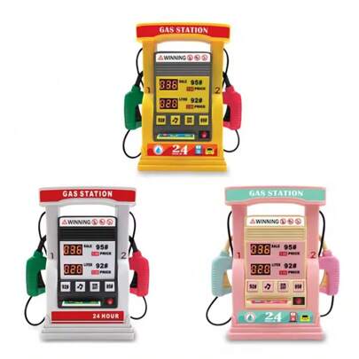 Juguete de gasolinera para niños, regalo realista de gasolinera de coche, juguete educativo de primera infancia, juguete educativo de escritorio interactivo entre padres e hijos