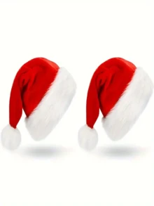 1PC, Christmas Hats, Multi-Color Christmas Hats, Cute Fabric Christmas Hats, Christmas Gifts, Festive Christmas Decorations Birthday Home Decor Room Decor Winter