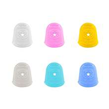 5/13 pièces Ensemble de protecteurs de doigts en silicone, protège-doigts respirants pour l'artisanat DIY et les accessoires de couture