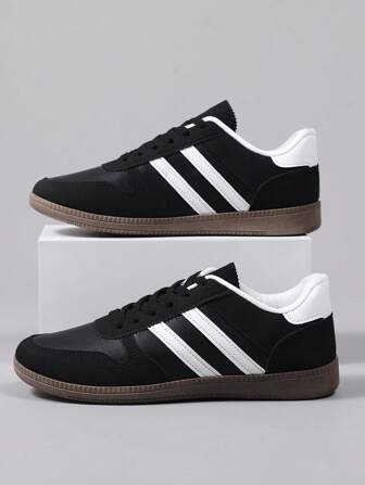 Men Casual Shoes, Lace-Up Soft Bottom Soft Surface Leisure Shoes, Indoor Shaping Health Training Shoes