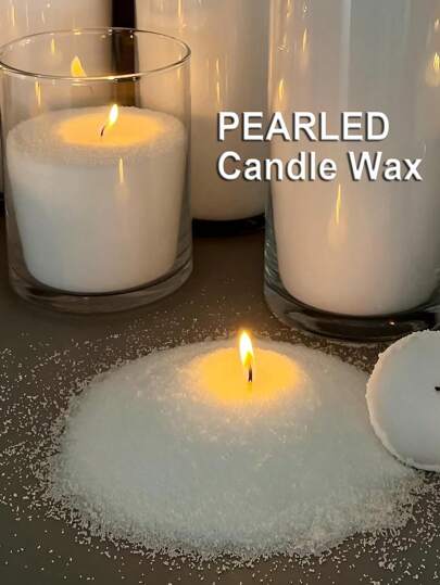 Schneeperlkerze, 100g/3,52 Oz, 500g/17,6 Oz, 1000g/35,2 Oz, Schneeflocken-Wachs, Eisblumen-Wachs schwimmende Pulverkerzen, nachfüllbarer Wachssand, DIY Perlensandkerzen für Kerzenmachen, Heimdekoration, Hochzeiten, Partyzubehör, Raumdekoration, Geschenke Geburtstag Abschluss Weihnachten Dekorationen Raumdekoration Weihnachten, Weihnachtsgeschenke