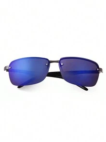 1 chiếc Kính hình chữ nhật không viền bán thời trang nhẹ gọng kim loại Unisex phong cách thể thao Punk cho cuộc sống hàng ngày ngoài trời bãi biển du lịch câu lạc bộ kính thời trang cho phụ nữ kính râm cho phụ nữ phụ kiện bãi biển cổ điển Y2k - Nhiều màu - Xem 13