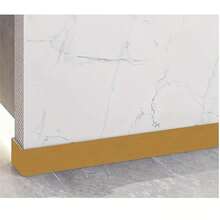 1 卷 10cmx5m 金属拉丝防水踢脚线贴纸 - 适用于门窗框架的自粘式 PVC 墙饰 - 易于安装且耐用 - 多色 - 查看 9