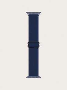 1pc Nylon Watch Band Fit For 38/40/41/42/44/45/49mm Apple Watch SE/Series 9/8/7/6/5/4/3/2/1/Ultra 2, Elastic Rope, Canvas Strap, Rainbow, Bohemian, Leopard Print, Animal Footprint Design