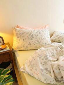 3 件套日出日落印花床上用品套装，2 个枕套 + 1 个羽绒被套（不含填充物） - 彩色 - 查看 5