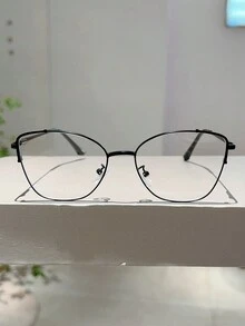 1 件女式新款全框蝴蝶形眼镜时尚多色金属框架流行粉色眼镜奢华精致男士眼镜适合宴会和节日装饰眼镜配件女士 - 彩色 - 查看 9