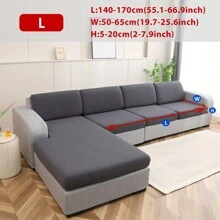 1pc Solid Color High Elasticity Removable Machine Washable Anti-Spill Sofa Cushion Cover Suitable For Living Room Polyester Sofa Cushion Cover Backrest Cover