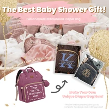 Diaper Backpack For Moms - Ultra-Stylish Waterproof Baby Bag With Insulated Bottle Pockets, Changing Pad & Pacifier Case | Large Travel Essentials, Perfect Mother's Day Gift & Baby Shower Registry, Purple - 紫色 - 查看 7