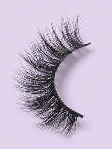 MAGEFY 7Pairs Of Natural Cross Full False Eyelashes,Thick Curling Fluffy Eyelashes Cat Eye Eyelashes 3D Natural False Lashes Fluffy Soft Cross Lashes Manga Lashes Wispy Eyelash Makeup For Party Use Manga Eyelashes, Travel Essentials - 黑色 - 查看 4