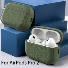 Funda protectora de TPU y piel sintética compatible con iPad 1/2, Pro, Pro 2, 3, 4, con apariencia de moda, proporciona protección completa, incluye llavero - Verde militar - Ver 11