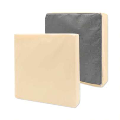 2 Piezas Fundas para cojines de sofá de exterior, Fundas impermeables para cojines de sofá de patio, Fundas para asientos de sillas para jardín, patio, exterior