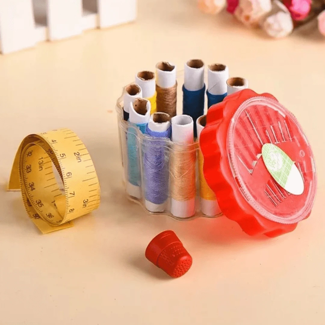 24 Piece Sewing Kit With Flower Case For Small Repairs - Nhiều màu - Xem 1