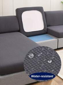 1 Pièce Housse De Coussin De Siège De Canapé, En Élastique Haut, Détachable, Lavable En Machine, Résistante Aux Éclaboussures, Convient Aux Coussins De Siège Et De Dossier De Canapé En Polyester Dans Le Salon.